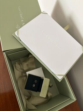 Van Cleef & Arpels Jewelry Box in Cream and Taupe